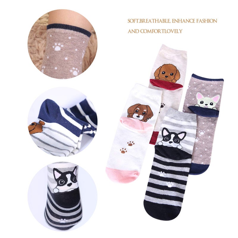 Jeasona Women's Cute Funny Socks Dog Mom Lovers Gifts for Women - Image 5